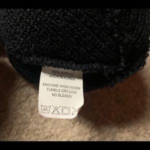 One eyed monster-skateboard style black beanie